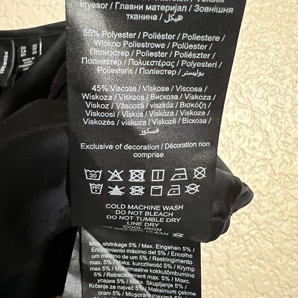 Vero Moda Nat Satin Crop Top Cowl Neck Spaghetti Straps XS Black Goth Emo Fairy - Picture 6 of 6